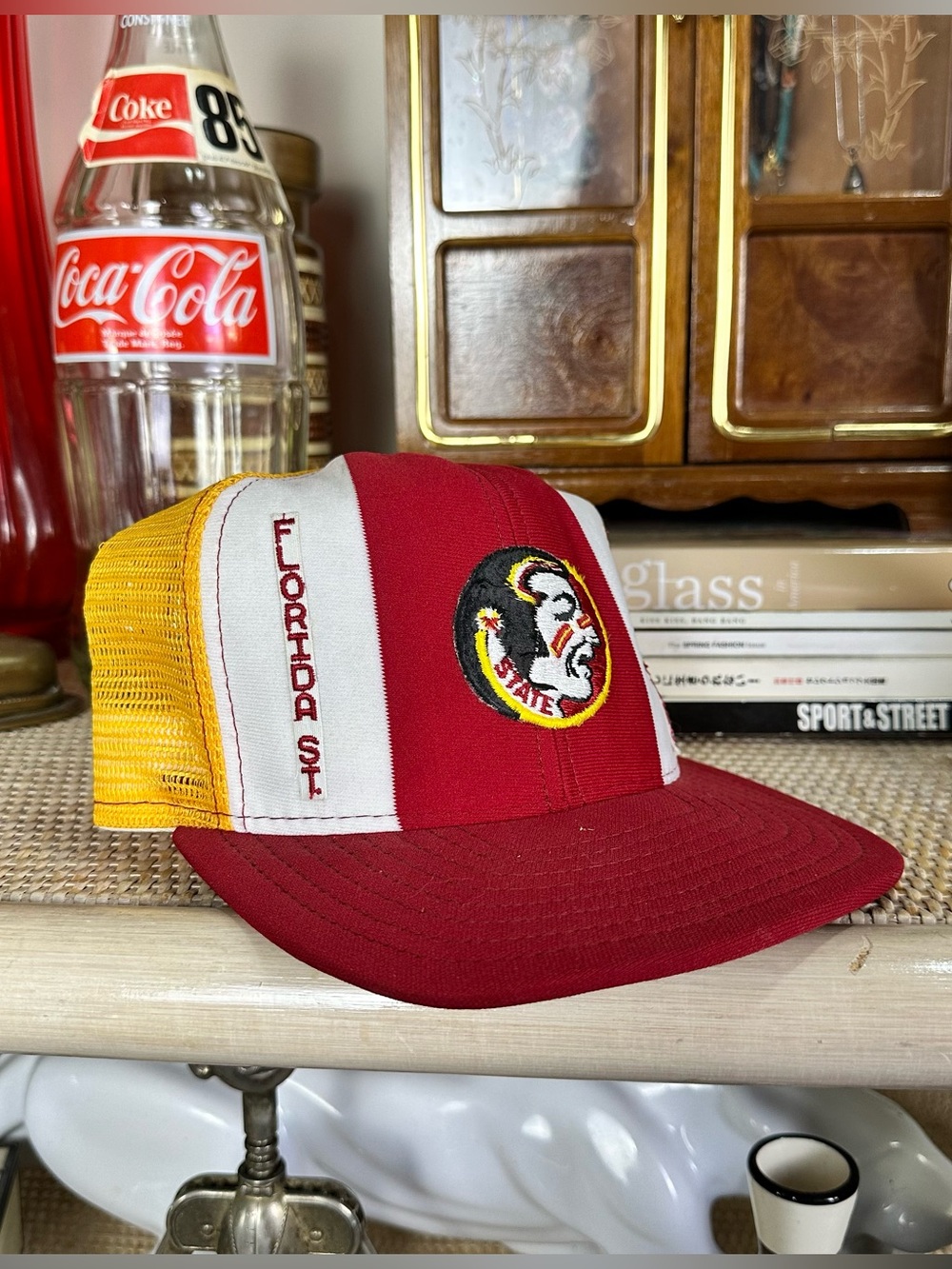 Vintage Florida State Seminoles lucky strike trucker hat